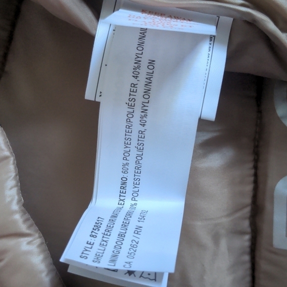 Point Zero Puffer Coat in Camel size XL - Picture 9 of 11